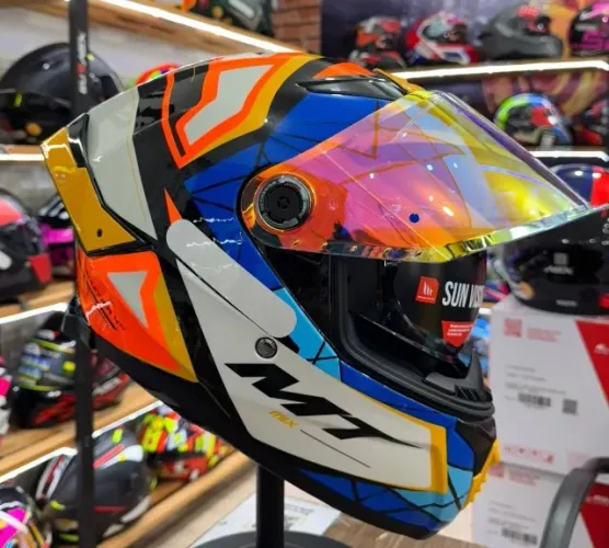 CAPACETE MT, THUNDER 4 PENTAL A5 . 12X CARTÃO