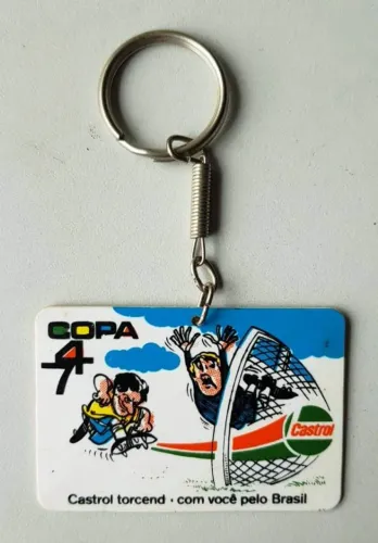 Chaveiro Antigo - Copa do Mundo 1974 (Castrol - GTX) - 1974 - Usado