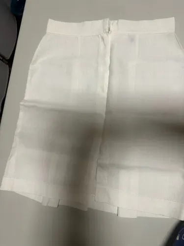 Saia branca de linho 100% Rami