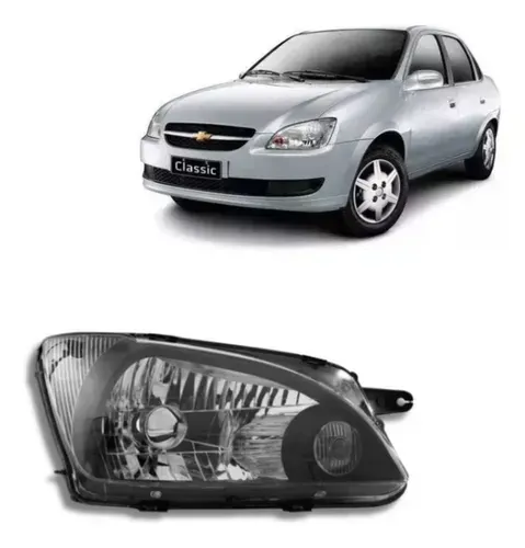 Farol Corsa Classic 2011 2012 A 2015 2016 Máscara Negra LADO DIREITO