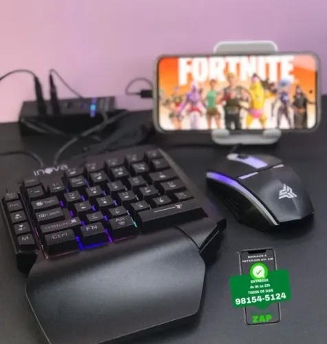 Kit Gamer Completo 1 Mão Compativel Com Todos os Celulares - Entrega das 9 até 22hrs