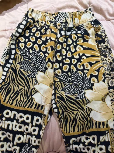 Calça sarja onça pintada Farm