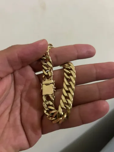 Pulseira MACIÇA de ouro 18k