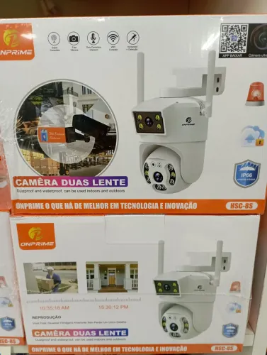 Câmera de segurança externa yoosee duas lentes hs-8s