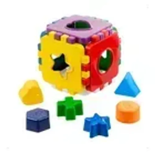 Brinquedo educativo bebê cubo 6 peças Kendy