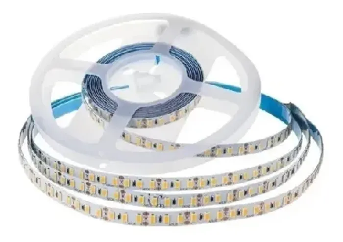 Fita LED 5 Metros 120 LEDs/m 2835 Branco Quente 3000K | IP20 10W/m Iluminação 12V