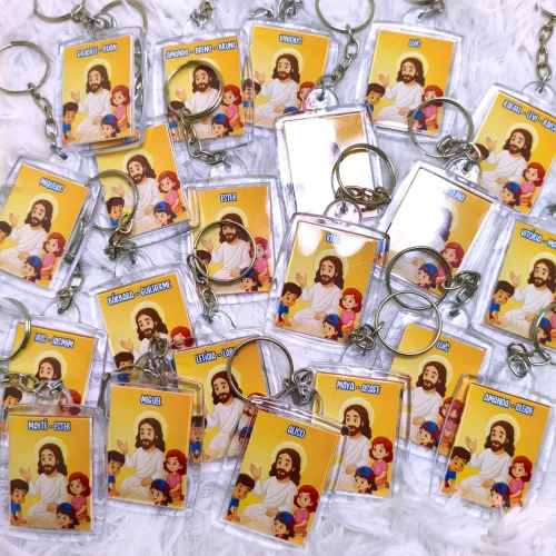 Chaveiro Personalizado - lembrancinha de fé e carinho