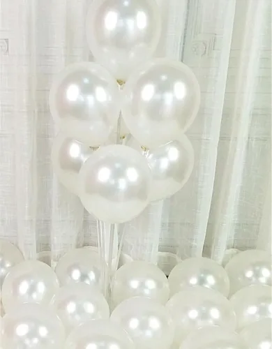 Balões de Festa - Branco Perolizado