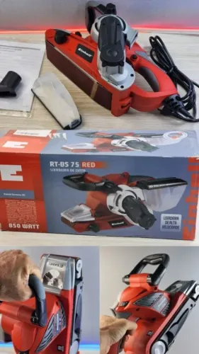 Plaina Eletrica - Lixadeira De Cinta 850W Einhell RT-BS 75 