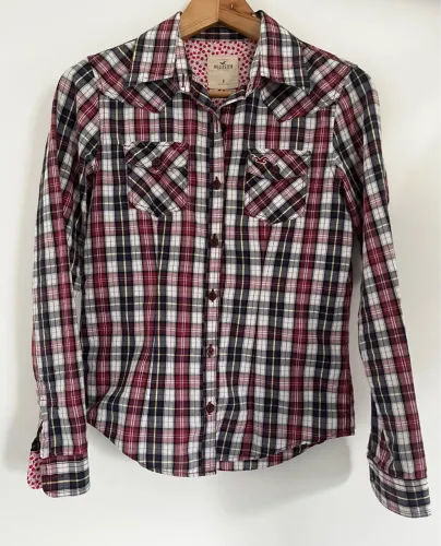 Camisa Xadrez Hollister Feminina - Tamanho P