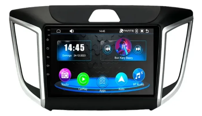 Central Multimídia Mp5 Connect Faaftech Carplay/a. Auto 9pol.Creta 17/24