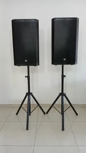 Par de Caixas Ativas XD15  Soundcast 1500 whats Bluetooth TWS SD/USB 