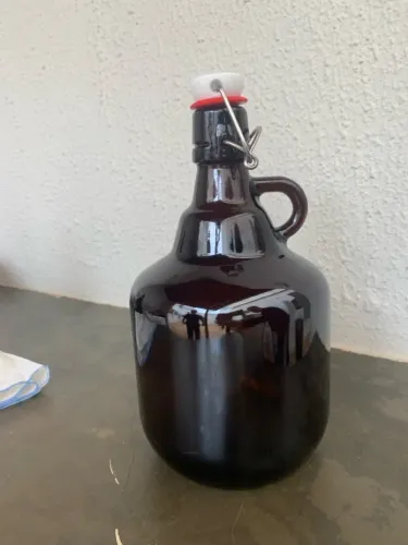 Growler de Vidro - Âmbar - 2 Litros
