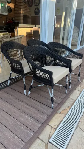 Poltrona em corda nautica. 690,00 cada