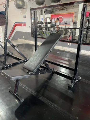 Banco Supino Reto e Inclinado com Suporte para Barra