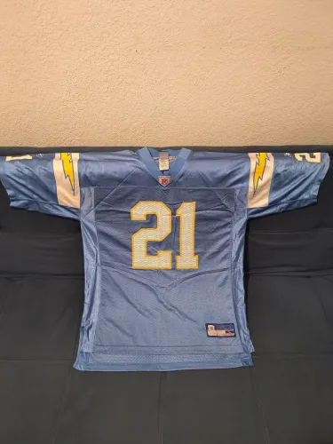 Camiseta Vintage Rara Ladainian Tomlinson 21 Tamanho L Reebok Los Angeles LA Chargers