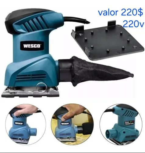 Lixadeira orbital wesco 240w 220v profissional novo entregamos 