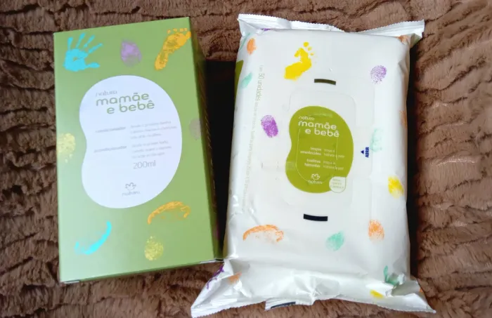 Kit Mamãe e Bebê Natura - Condicionador e Lenços Umedecidos