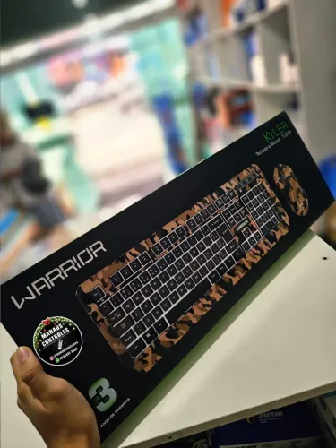 Kit Teclado e Mouse Gamer Warrior 