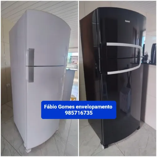 Mudança de visual com envelopamento de geladeira 