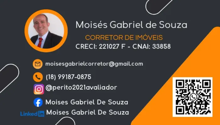 ? Venda, Compra ou Aluguel? Deixe a busca conosco!  O Corretor Moisés Gabriel é a solução