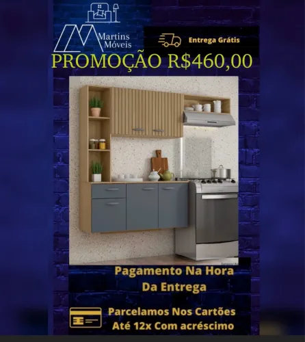 GRANDE PROMOÇÃO*ARMARIO DE COZINHA ISIS 1.63 COMPLETA ENTREGA GRÁTIS ACEITA CARTÃO