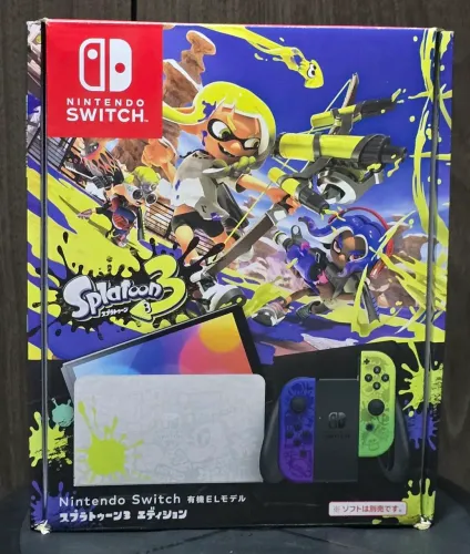 Nintendo Switch Oled Edição Splatoon 3 Completo e Desbloqueado com 512gb