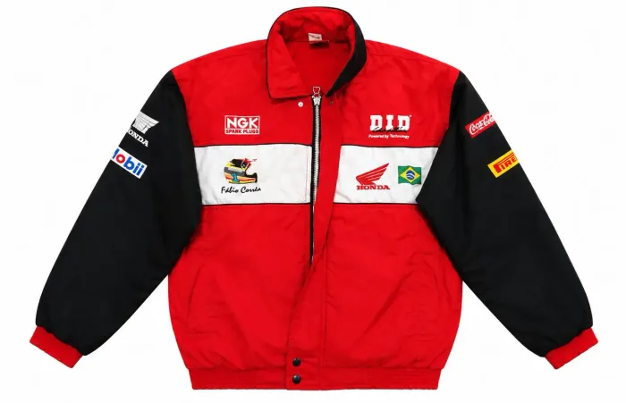Jaqueta Honda Racing Vintage Anos 90 Fábio Corrêa Original DID NGK Tam P - Rara