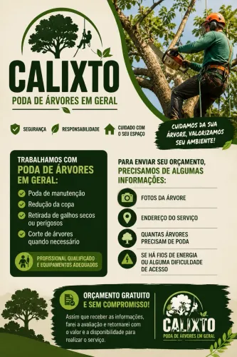 Corte de árvores/ podas em geral
