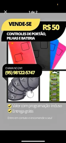 Controles de Portão