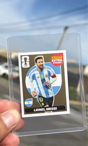 figurinha Messi Ouro 