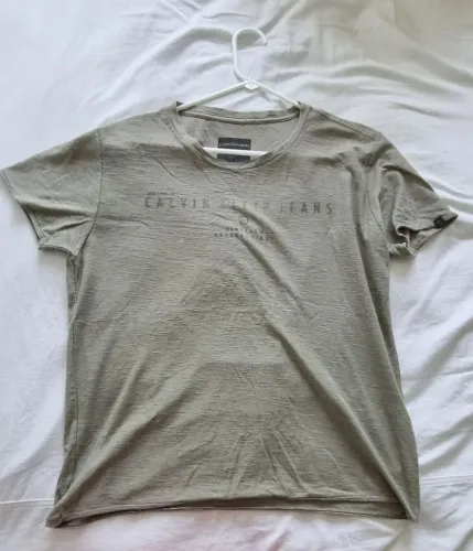 Camisa verde estampada Calvin Klein