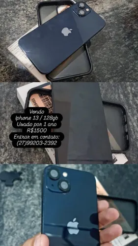 iPhone 13 Preto Semi-novo 128GB