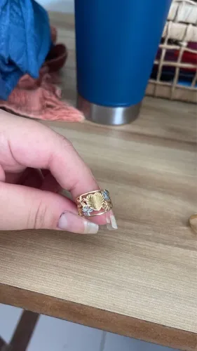 Anel de ouro tamanho 17