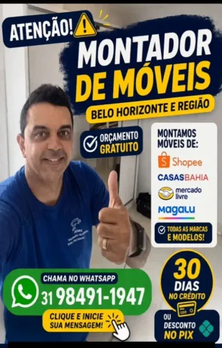 MONTADOR DE MÓVEIS BELO HORIZONTE E REGIÃO