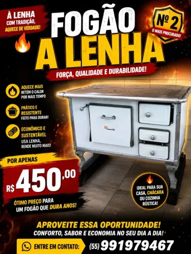 Vendo fogão a lenha n2