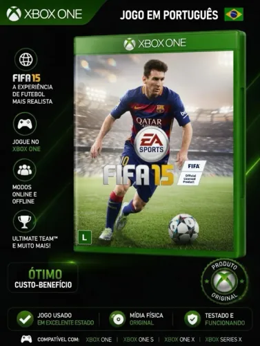 JOGO XBOX ONE FIFA 15 ORIGINAL