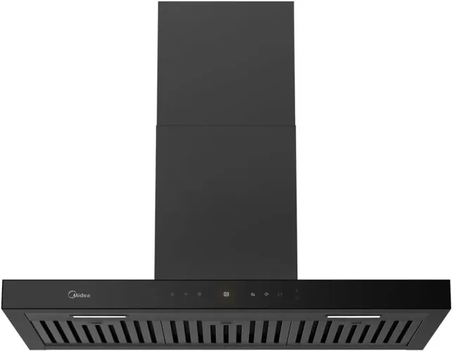 Coifa de Parede 90cm Black Inox Smart Pro Touch Midea (110v)