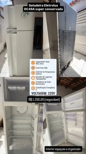 Vendo uma geladeira, interessados chamar no WhatsApp *47