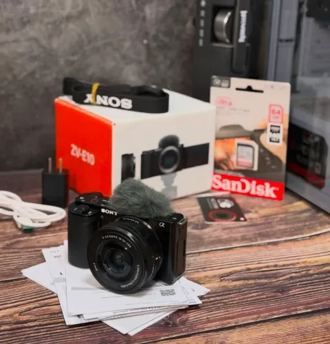 Título : câmera Sony ZVE10