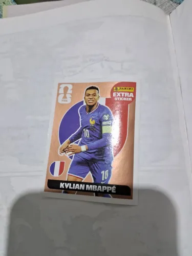 Carta de 2026 extra Sticker do jogador kylian mbappé de bronze