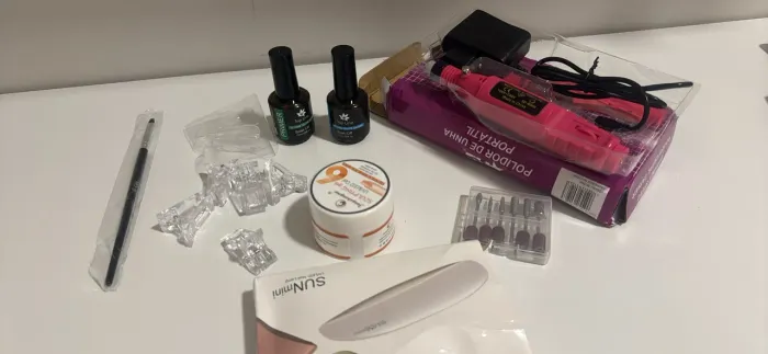 Kit para fazer unha em gel 