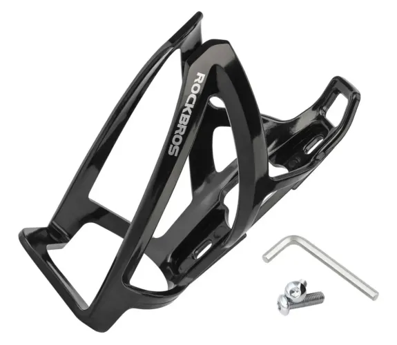 Suporte para garrafa suporte de caramanhola Rockbros Preta nylon leve ergonômico top