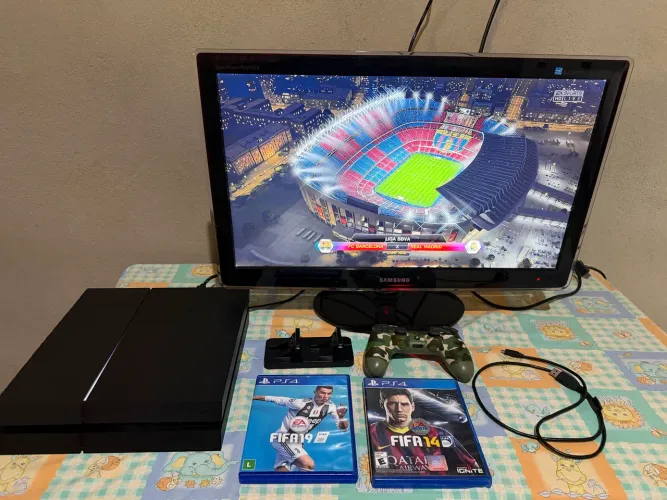 Ps4 fat com dois jogos