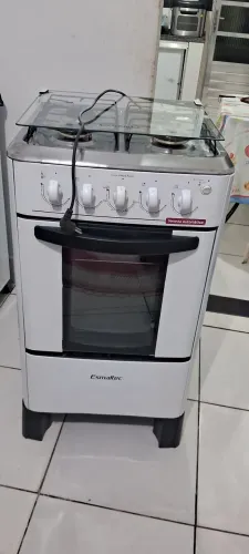 Vendo fogão esmaltec Veneza elétrico funcionando perfeitamente forno tudo ok entrego 