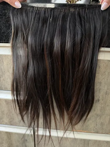 Mega hair humano 100% natural, 37 cm sem as pontas , 58g