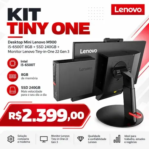 KIT PC DESK COM MONITOR TOUCHSCREEN!