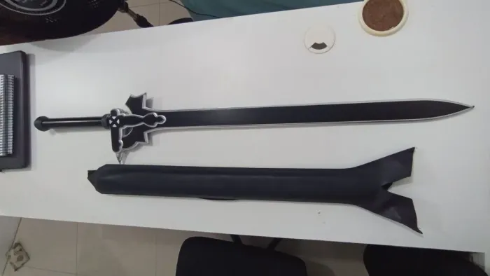 Cosplay Espada Kirito Elucidator tamanho real Sword Art Online