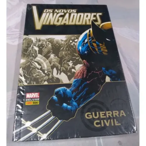 OS NOVOS VINGADORES GUERRA CIVIL MARVEL DELUXE PANINI x-men thor homem-aranha wolverine