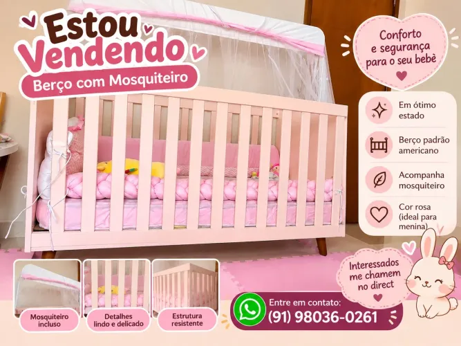 Desapego Infantil: Carrinho e Berço à Venda